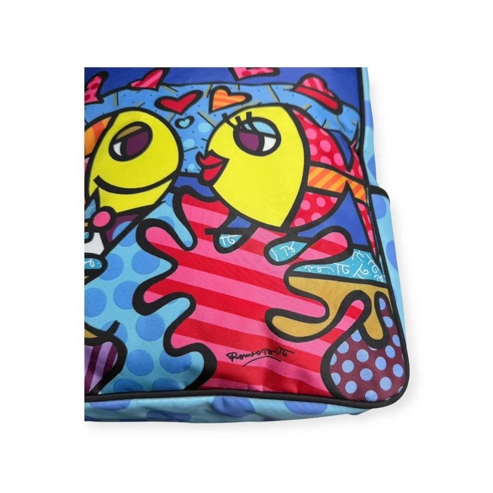 Romero Britto ❤︎︎ Iconic Deeply in Love Laptop iPad Messenger Bag ❤︎︎ Padded ❤︎︎